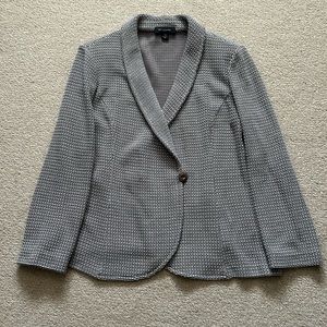 St John Knit Crossover One Button Blazer Size 14